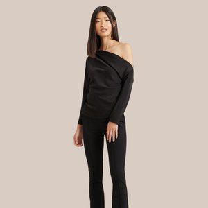 Modern Citizen- Peyton Draped One Shoulder Blouse- NEW WITH TAGS
